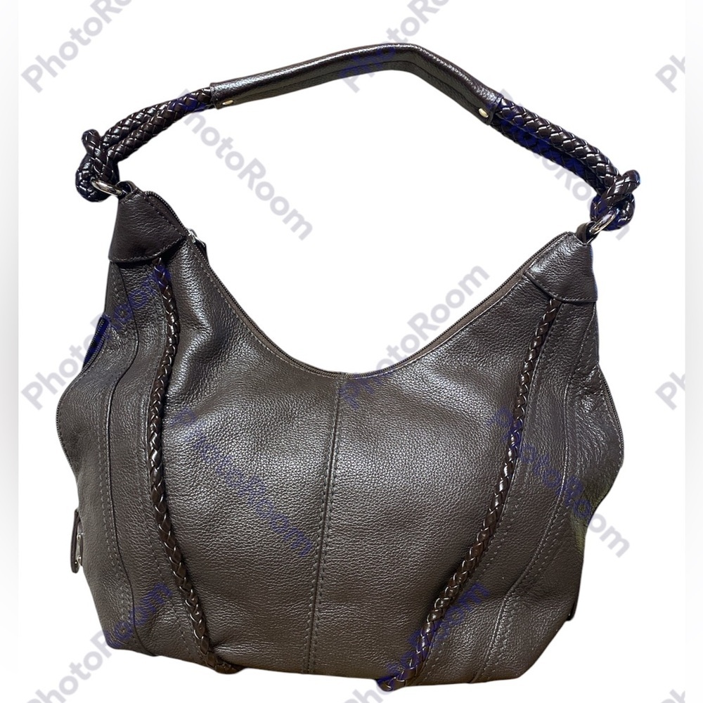 TIGNANELLO SHOULDER BAD PURSE TOTE SATCHEL CHOCOLATE BROWN
